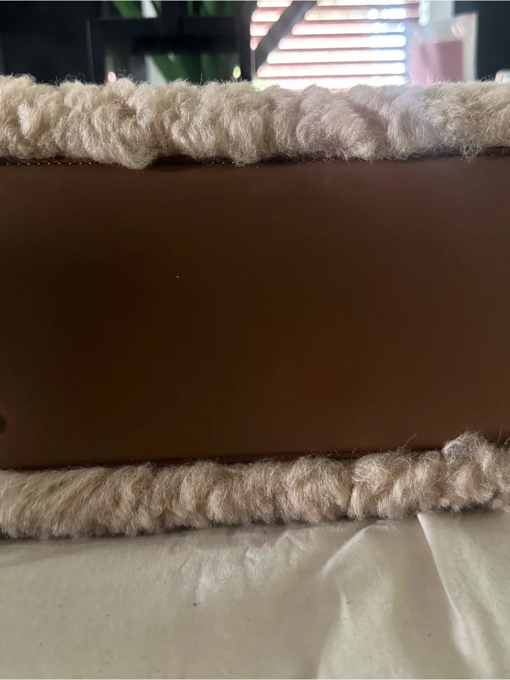 Lee Radziwill Shearling Double Bag